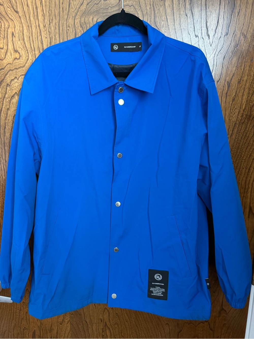 GUxUndercover Nylon Blue Authentic Coach Jacket.